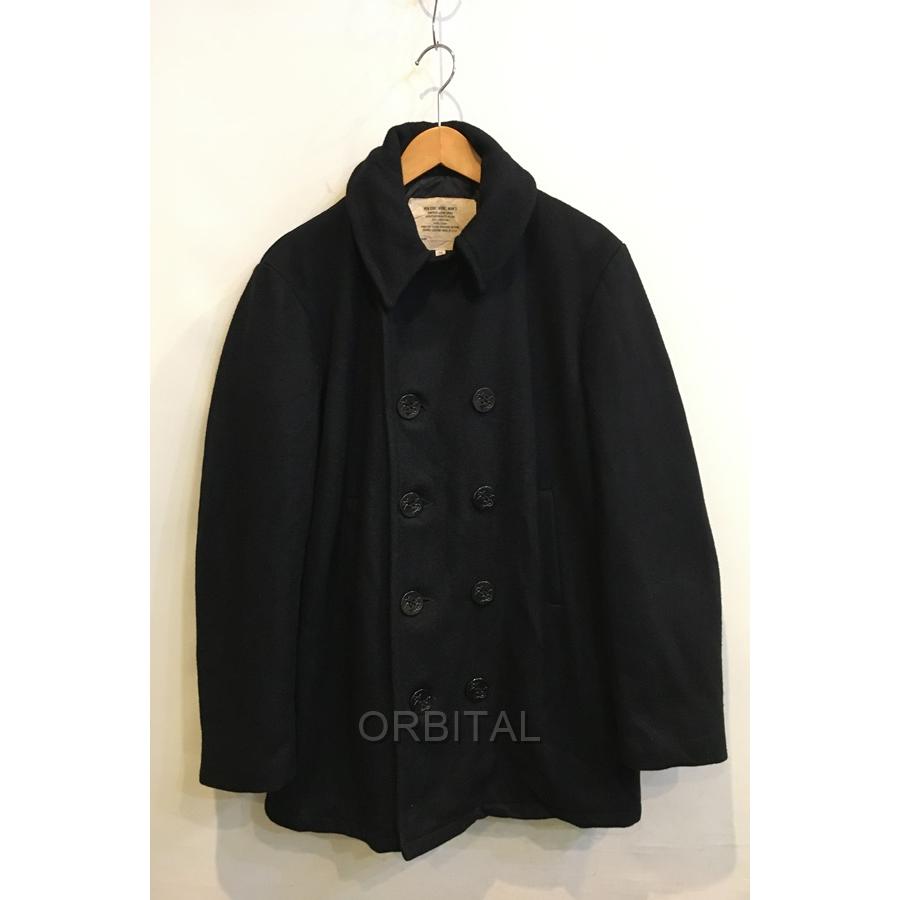 二子玉)US NAVY USA製 90Sビンテージ アメリカ海軍 ウールPコート米軍