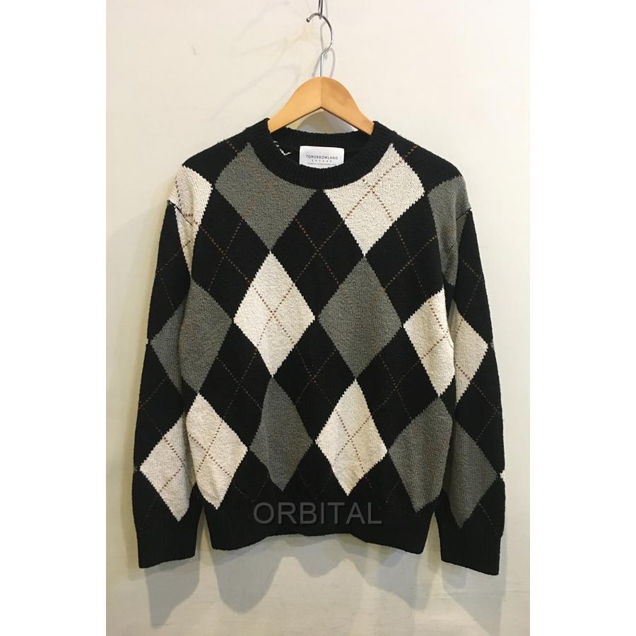 【25AW】DES PRES tomorrowland トゥモローランド ニット 二子玉)TOMORROWLAND トゥモローランド 25AW シルク アーガイル クルー
