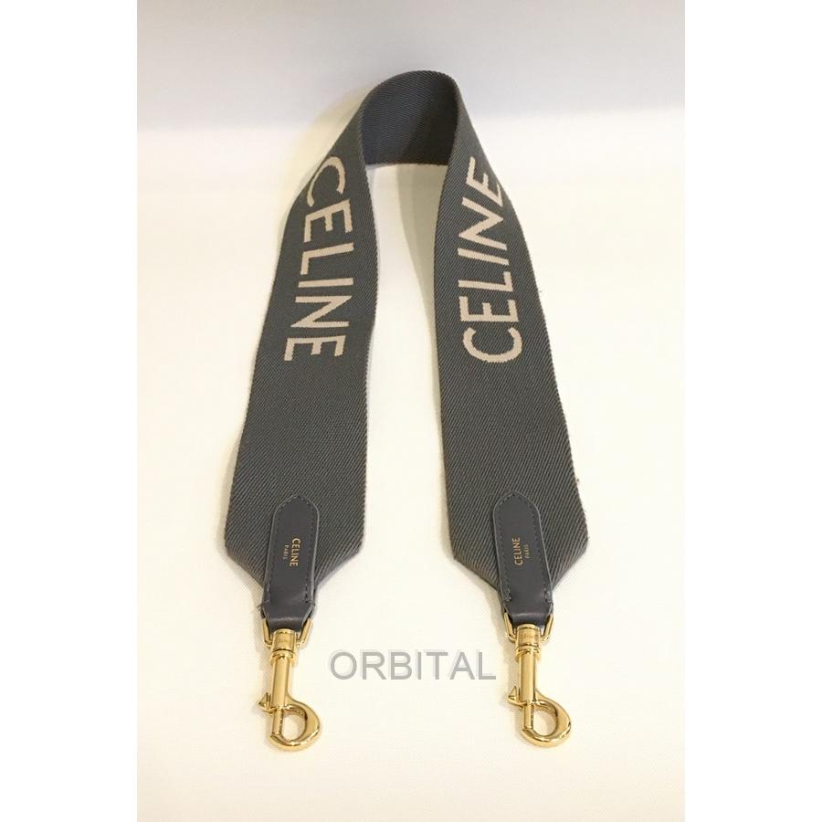 CELINE ストラップ ロゴ ショートショルダーベルト 二子玉)CELINE セリーヌ ショルダーベルト Short Strap ストラップ