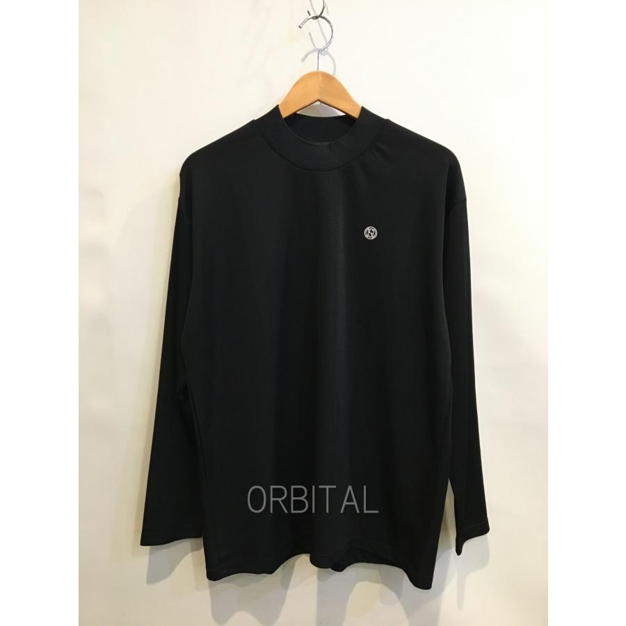 OBSIDIAN オブシディアン　長袖モックネックカットソー　ブラックL 二子玉) OBSIDIAN オブシディアン RECYCLED MESH LONG SLEEVE TEE 定価