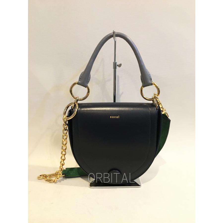 二子玉) sacai サカイ ホースシュー コインパースバッグ 2WAY レザー 