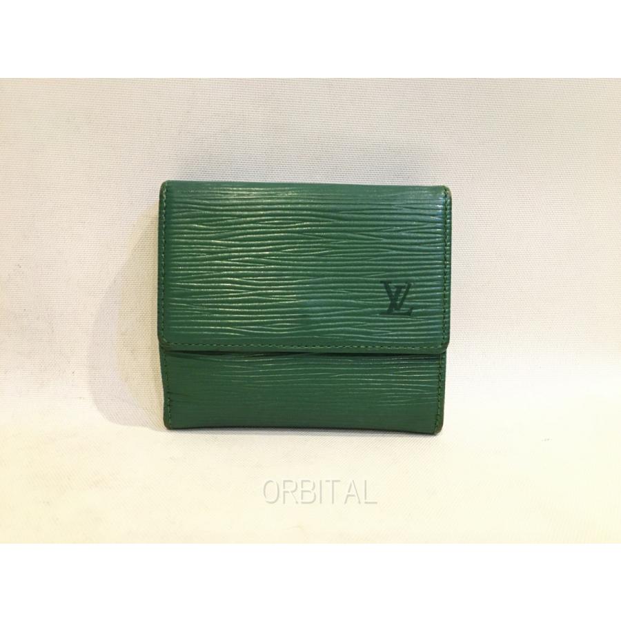 ルイヴィトン エピ 二つ折り財布 二子玉) ルイヴィトン LOUIS VUITTON M63484 エピ 3つ折りWホック財布