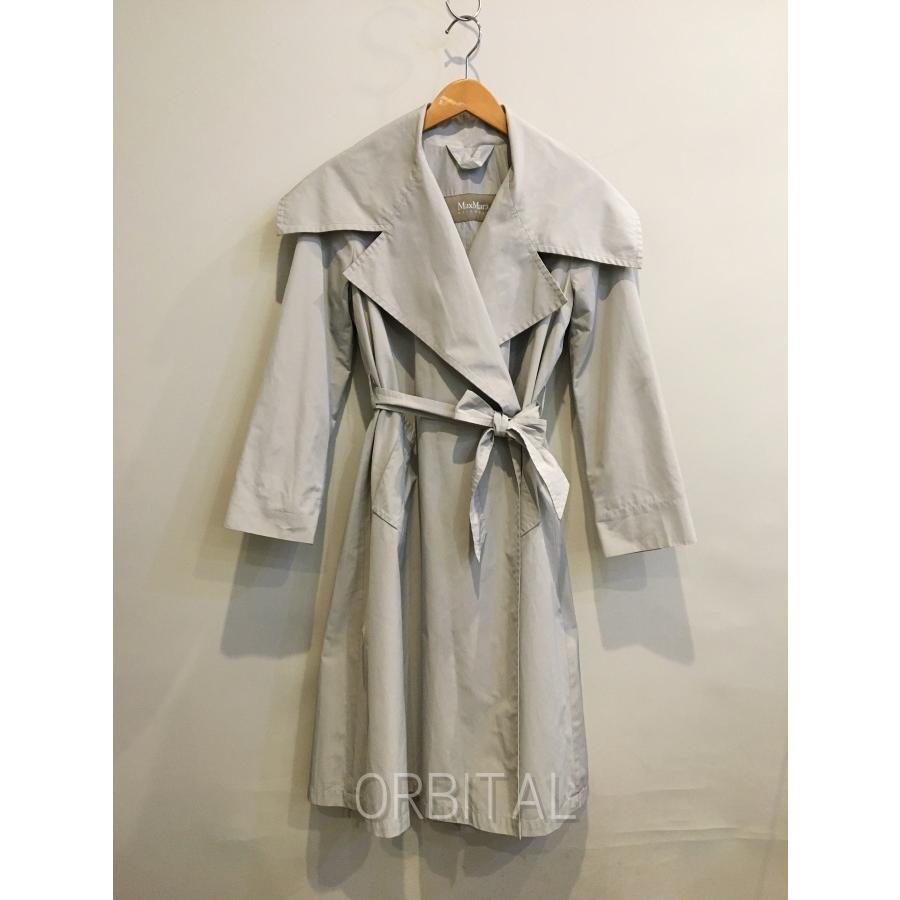 ブランド 二子玉) Max Mara マックスマーラ レインウェア ビッグカラー