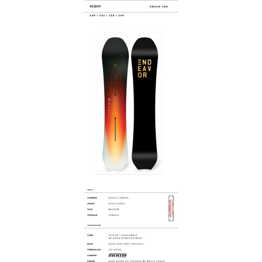 ENDEAVOR SNOWBOARDS 「 SCOUT ION COLLECTION 83000」 エンデバー スノーボード 「正規代理店