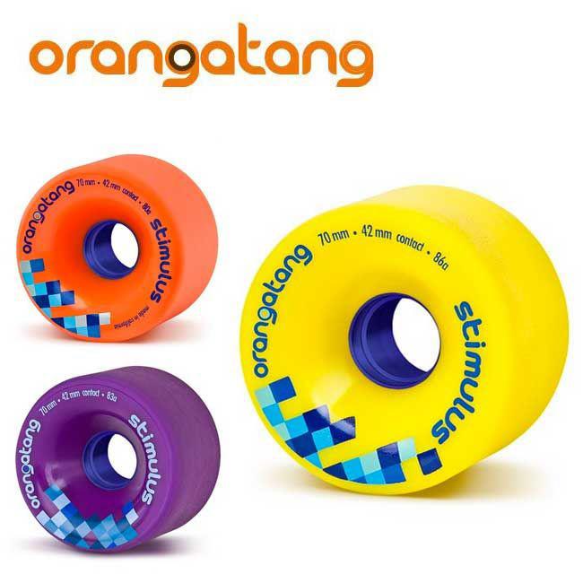 4個1セット  ORANGATANG WEELS  STIMULUS @9200 オランガタン ウィール ローデッドボード Loaded Boards ロング スケート 用 | 