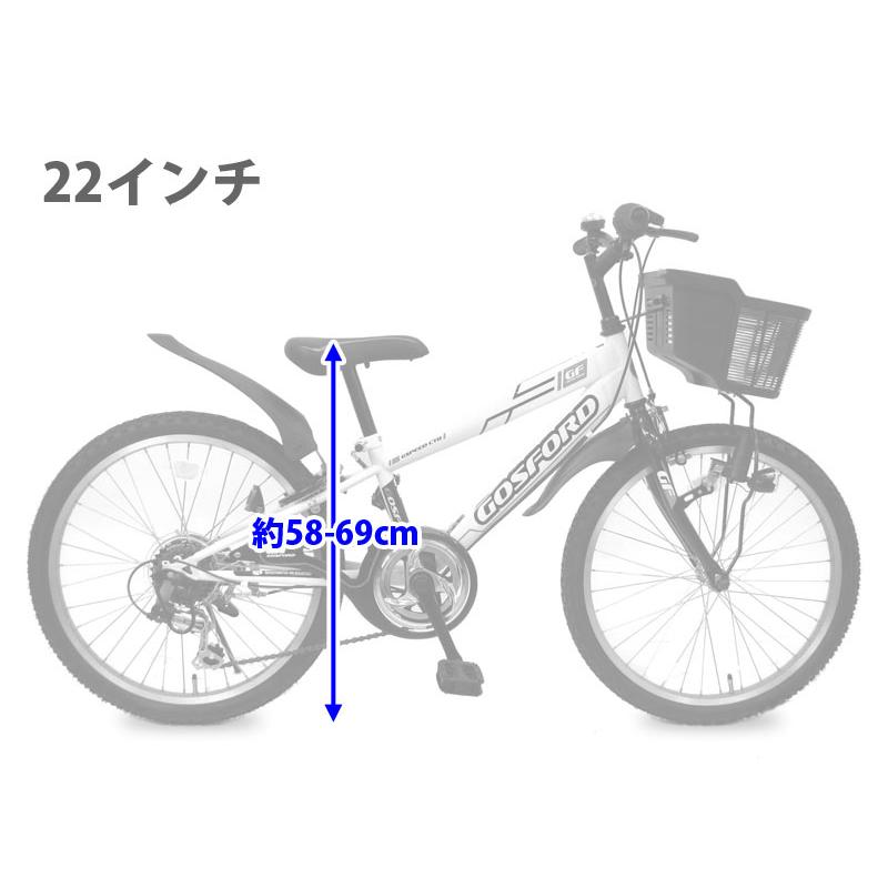 20インチ 22インチ 24インチ 男の子 女の子 子供用自転車 キッズバイク ゴスフォード 6段変速 LEDブロックライト お客様組立の画像