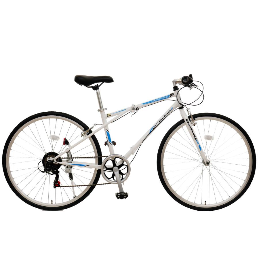 TOP 700×28C クロスバイク 折りたたみ自転車 ベルーガ シマノ6段変速