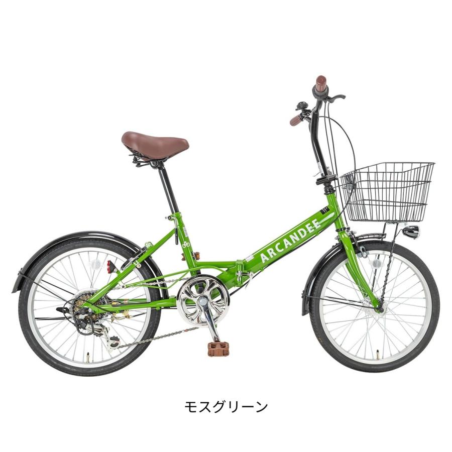 【6段変速】20インチ折りたたみ自転車　モスグリーン オリタタミ自転車20インチ 6段変速 ヴェルディア グリーン | 三重県
