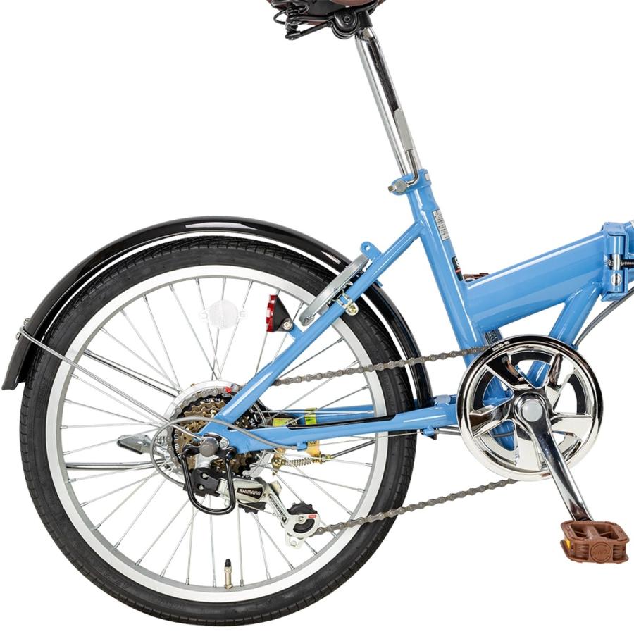 折り畳み自転車 国際貿易関西 20インチ フォルビート 6段変速 [FFS206A