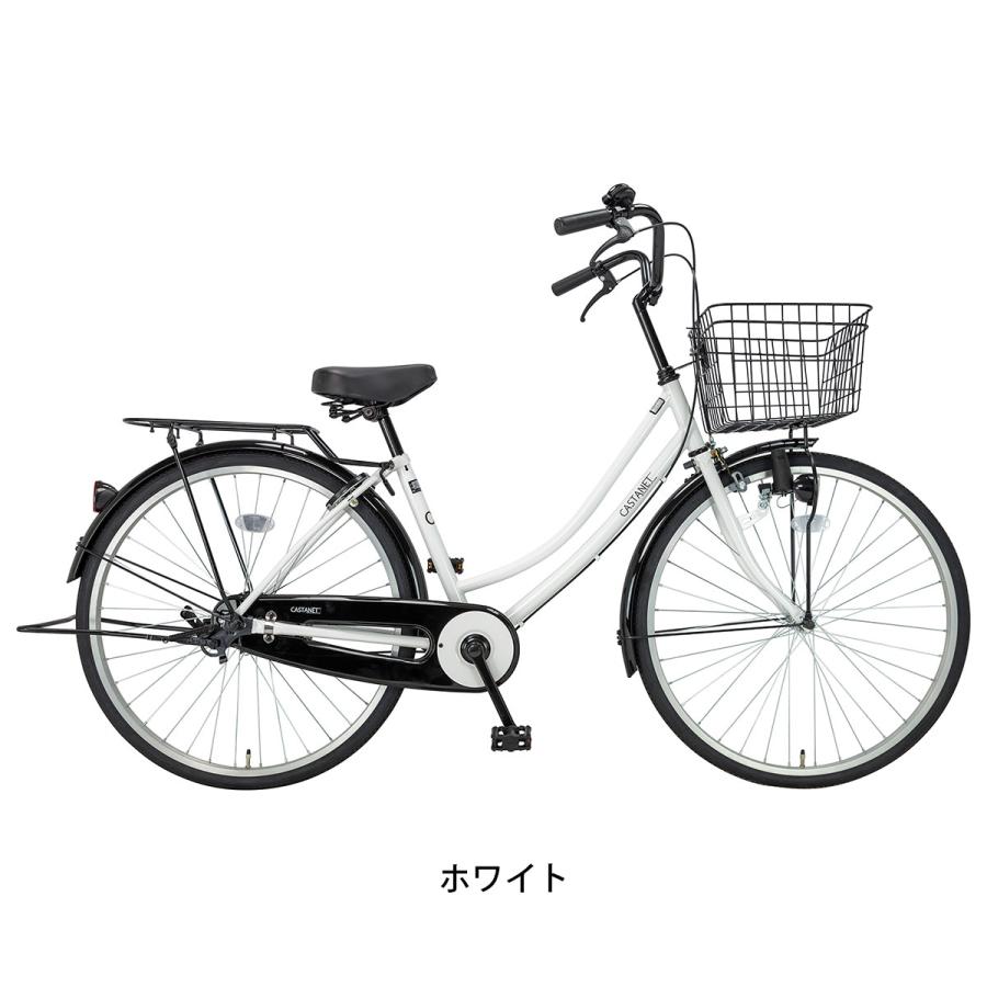 当店限定P5倍 4/28　サイクルスポット カスタネット26 ママチャリ 自転車 26インチ [FJ-B26W-11B-2]｜cyclespot-dendou｜04