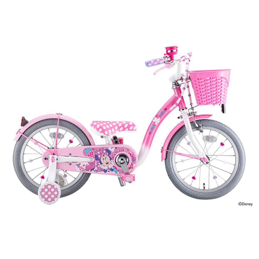 当店限定P10倍 11/5 アイデス 女の子用 幼児自転車 子供 ミニーマウス ポルカドット 18 アイデス ides 変速なし Minnie polka 18|cyclespot-dendou|02