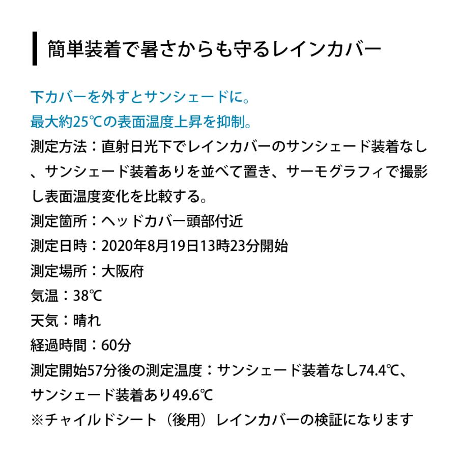 当店限定P5倍 5/26　パナソニック 自転車 チャイルドシートカバー Panasonic  NAR187｜cyclespot-dendou｜07