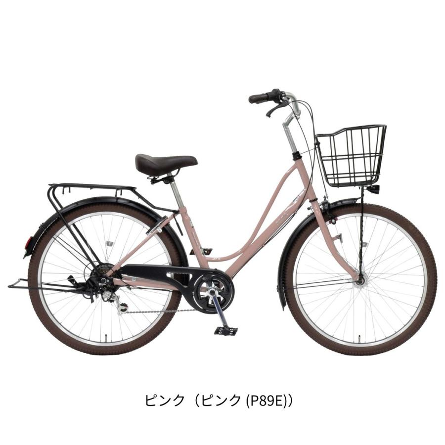 ママチャリ シティ 自転車 丸石サイクル 26インチ マルイシ maruishi ワラビー266 6段変速 [WBFTP266R]_4