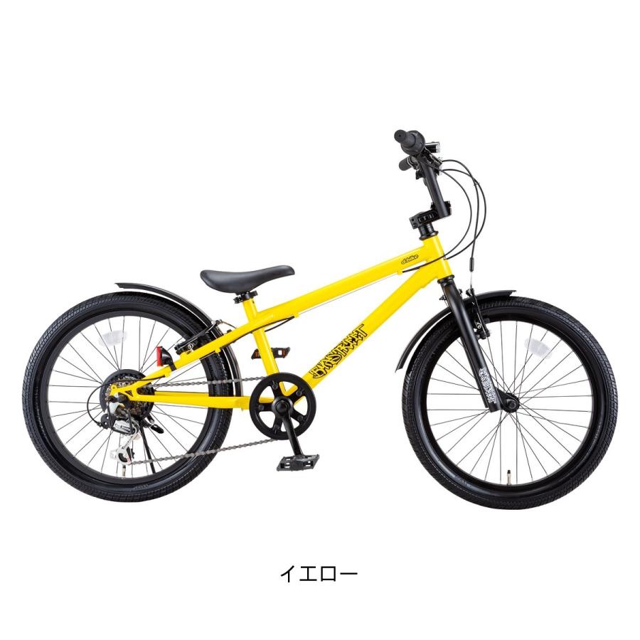 20インチ　キッズバイク ブラック/イエロー バスケット付き D-bike Dバイク D-Bike BMXSTREET 20 カゴ付き ストリート 2025 キッズ