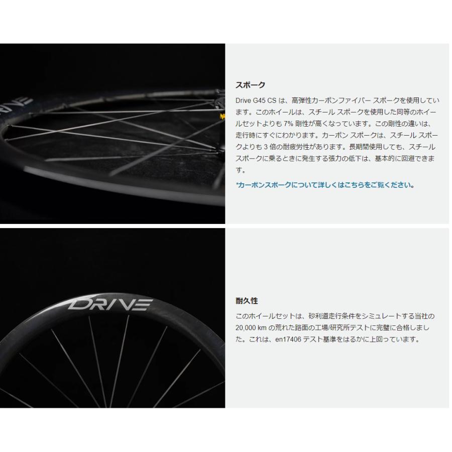 ELITEWHEELS エリートホイール Drive G45 CS Gravel ドライブ カーボン