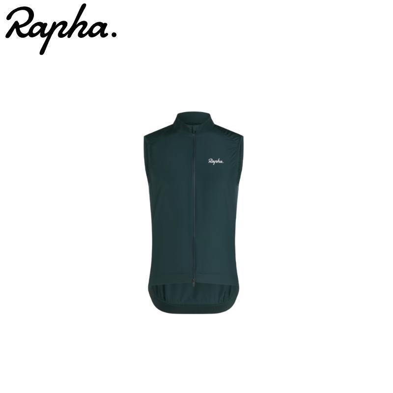 Rapha グリーン メンズ　コア　ジレ　L アウトレット品】Rapha Coreジレ Dark Green/White Lサイズ : サイ