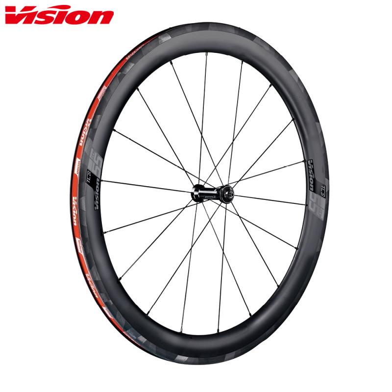 VISION SC 55 CL カーボンホイール タイヤ付き VISION ヴィジョン SC55 RIM-BRAKE TLR/クリンチャー ホイールセット