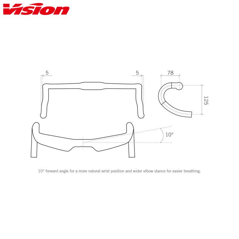 VISION ヴィジョン TRIMAX CARBON AERO HANDLEBAR ドロップ VISION ヴィジョン TRIMAX CARBON AERO HANDLEBAR ドロップ