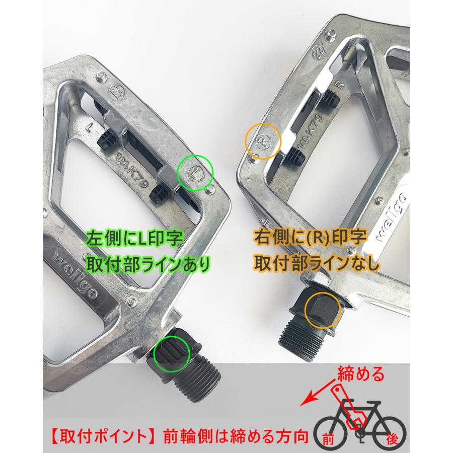 wellgo（ウエルゴ） WELLGO(ウェルゴ) アルミ自転車ペダル ピン付 薄型