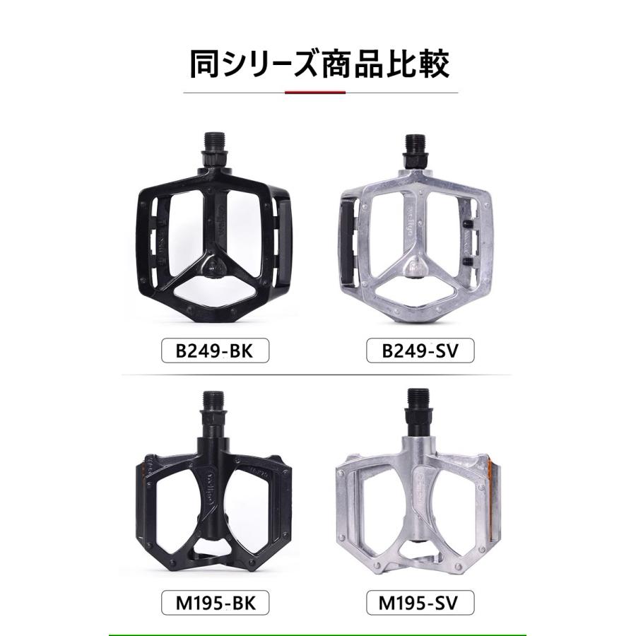 自転車 ペダル MKS DMR wellgo ロード クロス wellgo（ウエルゴ） WELLGO(ウェルゴ) アルミ自転車ペダル ピン付 薄型