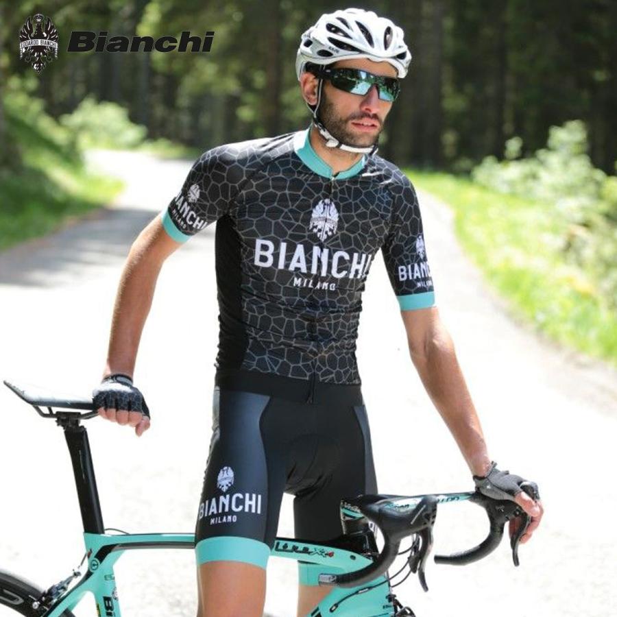 BIANCHI MILANO Venteno Jersey + Cinisco Bib Shorts ビアンキ 半袖ジャージ＋ビブショーツ/サイクル  自転車