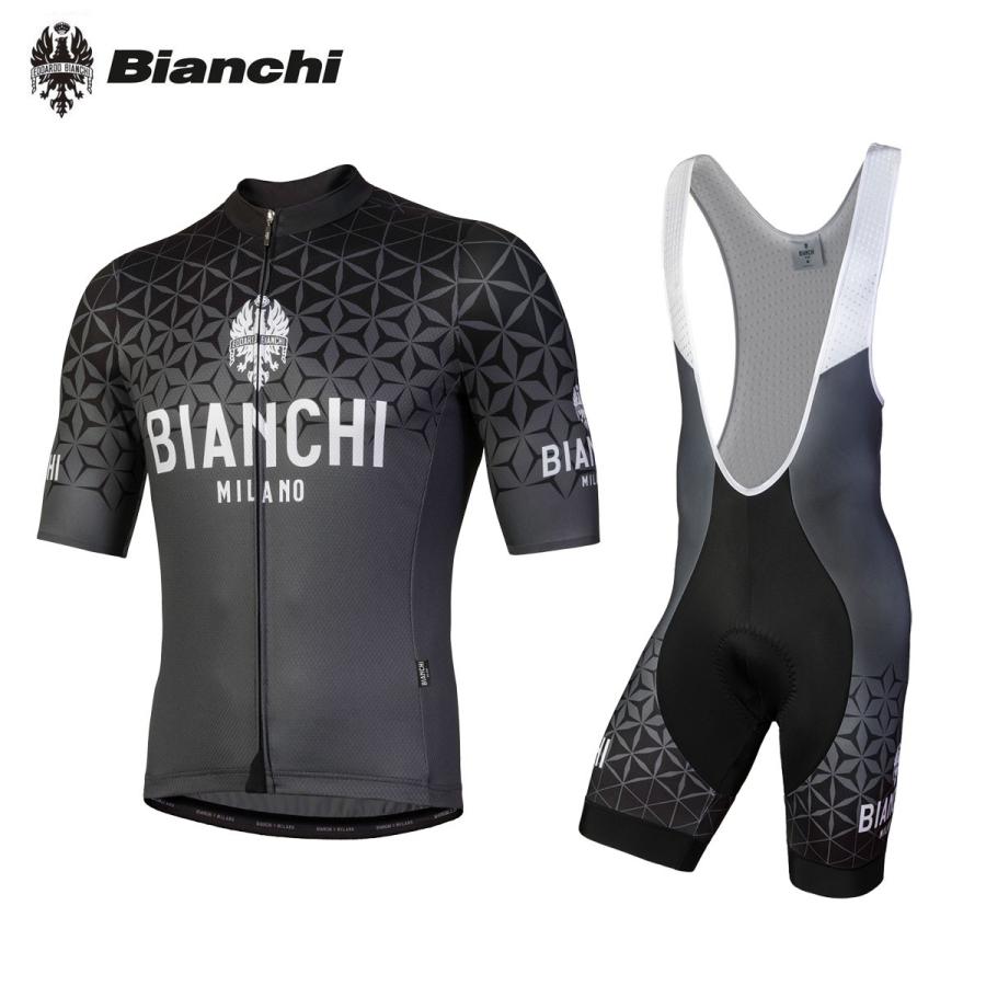 BIANCHI MILANO Conca Jersey + Rubbio Bib Shorts ビアンキ 半袖ジャージ＋ビブショーツ/サイクル 自転車｜cyclistanet｜02