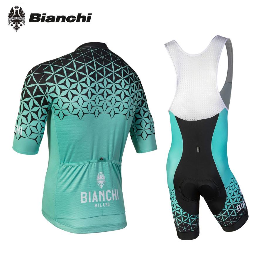 BIANCHI MILANO Conca Jersey + Rubbio Bib Shorts ビアンキ 半袖ジャージ＋ビブショーツ/サイクル 自転車｜cyclistanet｜04