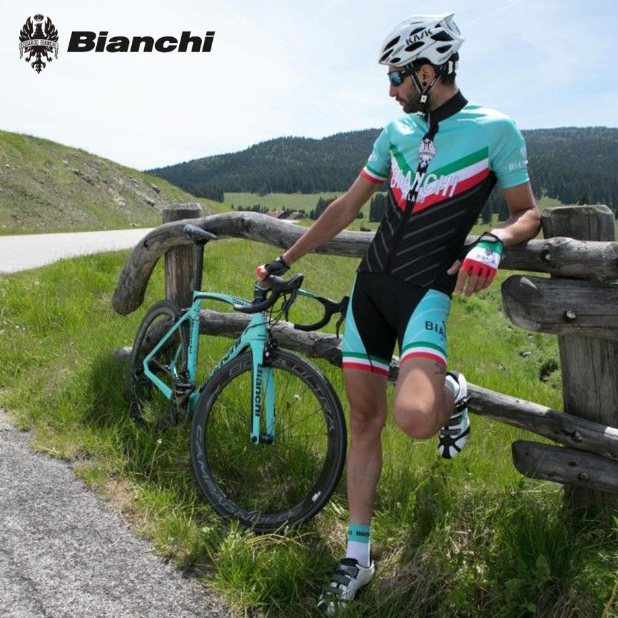 Bianchi BIANCHI MILANO Tiera Jersey + Gruso Bib Shorts Bianchi BIANCHI MILANO Tiera Jersey + Gruso Bib Shorts