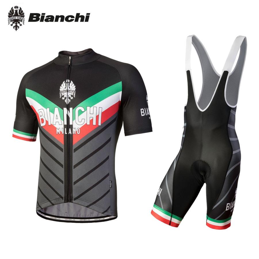 Bianchi BIANCHI MILANO Tiera Jersey + Gruso Bib Shorts Bianchi BIANCHI MILANO Tiera Jersey + Gruso Bib Shorts