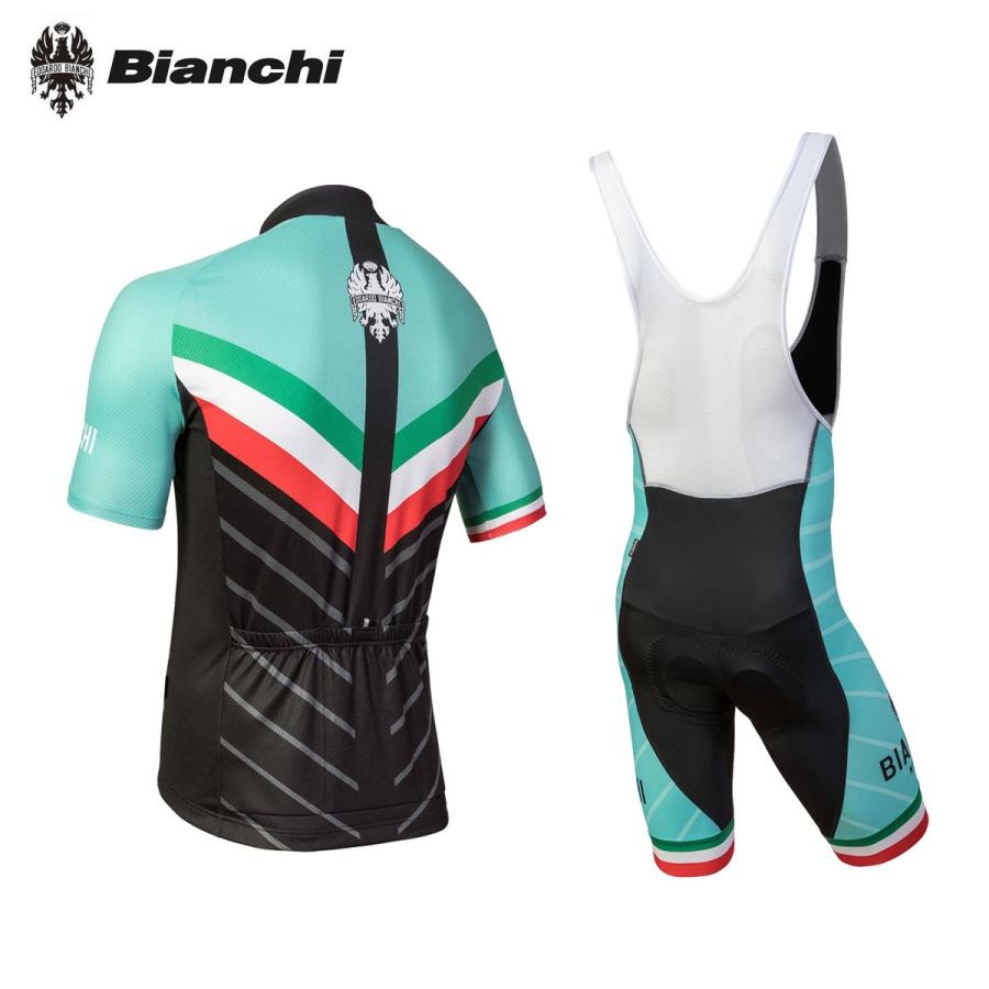 Bianchi BIANCHI MILANO Tiera Jersey + Gruso Bib Shorts Bianchi BIANCHI MILANO Tiera Jersey + Gruso Bib Shorts