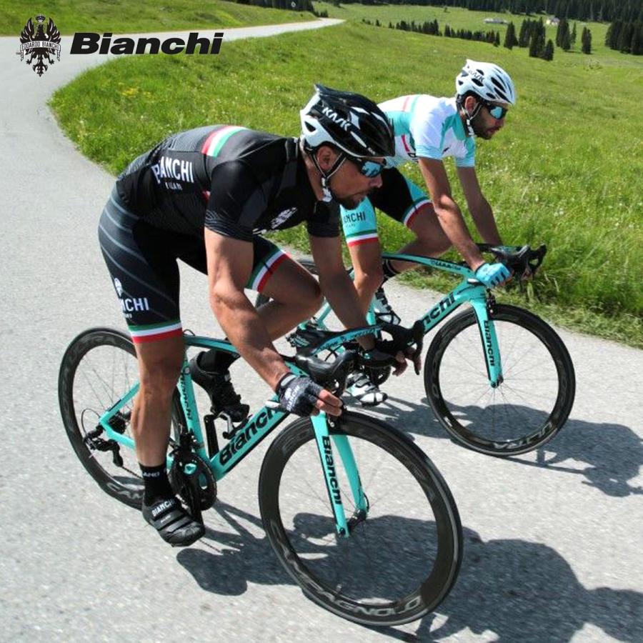 BIANCHI MILANO Tiera Jersey + Gruso Bib Shorts ビアンキ 半袖ジャージ＋ビブショーツ/サイクル 自転車