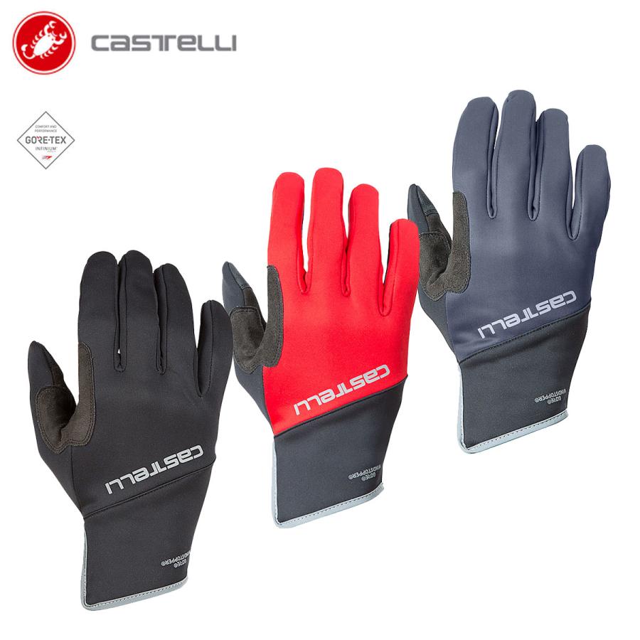 Gants D'hiver Castelli Scalda Pro - Noir/Rouge - Tailles XL Et XXL - Neufs