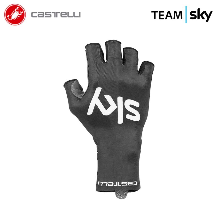 ★8250円〜最安値挑戦中★☆CASTELLI 9026 TEAM SKY AERO RACE GLOVE カステリ チームスカイ エアロレース 指切グローブ(プロ選手モデル)の画像