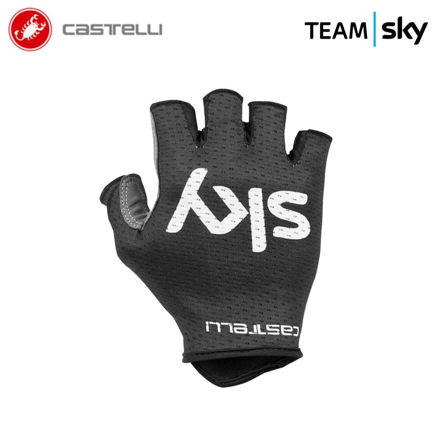 ＜春の感謝祭＞[クリアランス★5%OFF]【即納】CASTELLI 9148 TEAM SKY TRACK MITTS カステリ チームスカイ トラック ミット 指切グローブ｜cyclistanet｜02