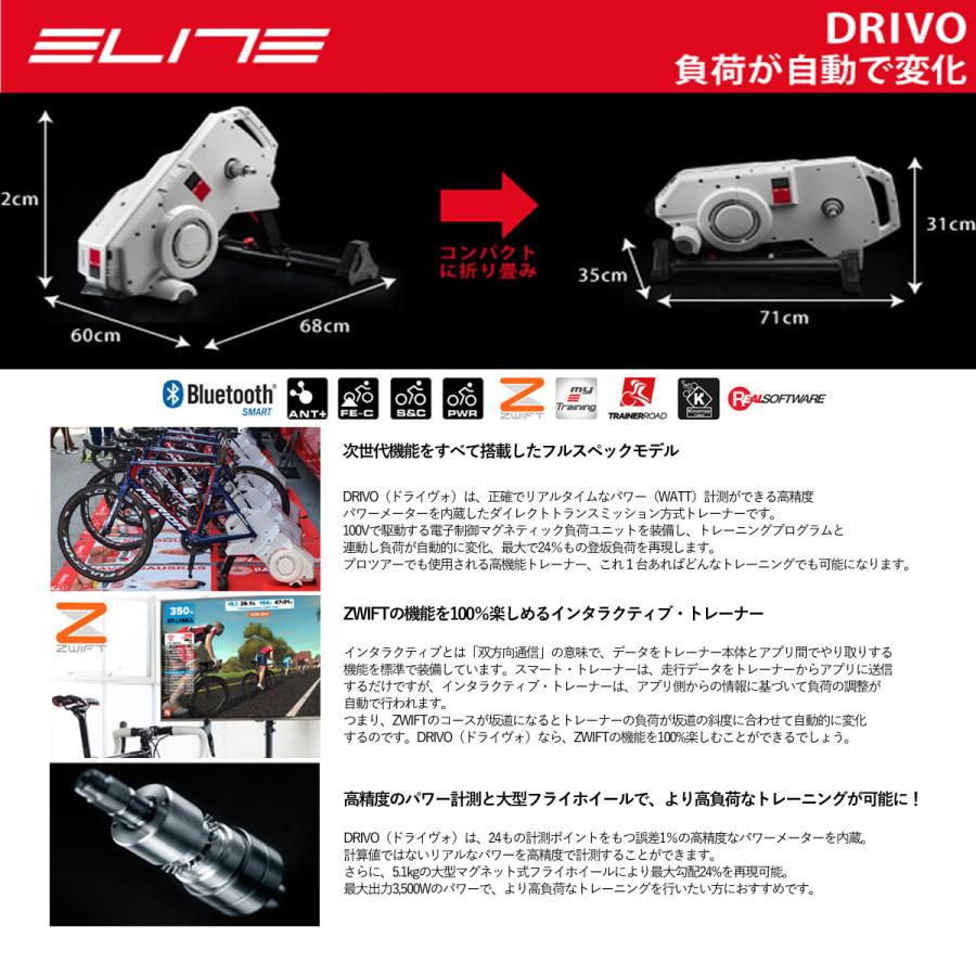 ELITE DRIVO スマートトレーナー ローラー台 【公式通販】