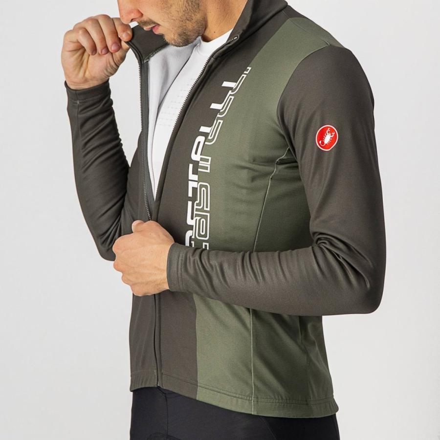 ＜春の感謝祭＞[クリアランス★12%OFF]【即納／取寄】CASTELLI 21515 TRAGUARDO JERSEY FZ カステリ トラガード 長袖ジャージ｜cyclistanet｜12