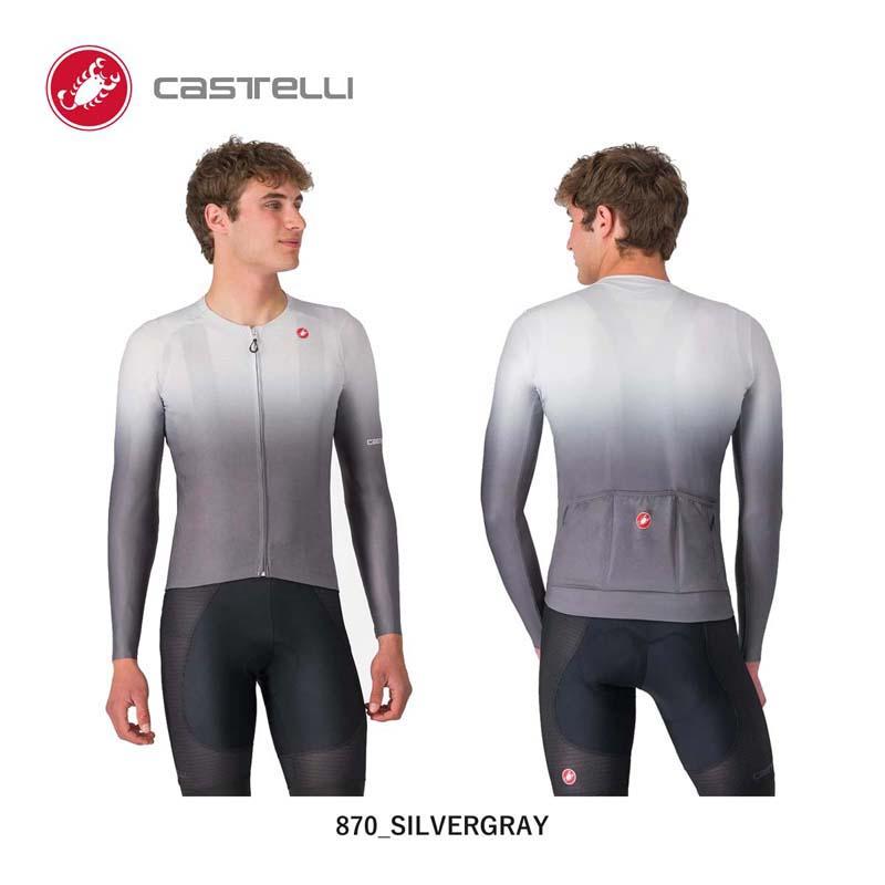 ★16660円〜最安値挑戦中★◎CASTELLI 25075 UPF LONG SLEEVE JERSEY カステリ 日焼け・紫外線対策 通年 万能 長袖ジャージの画像