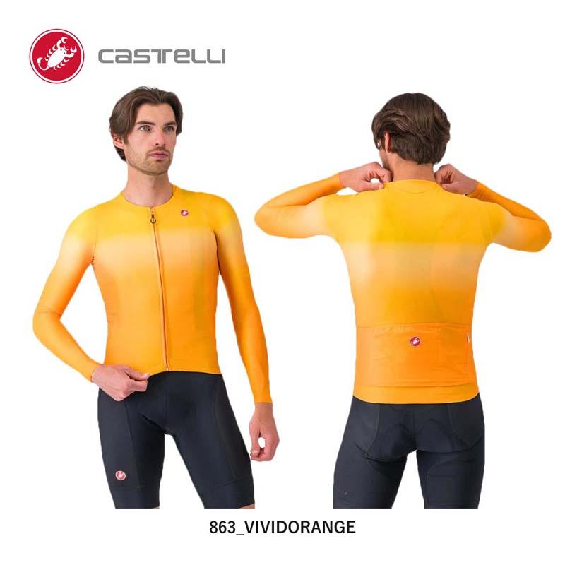 ★16660円〜最安値挑戦中★◎CASTELLI 25075 UPF LONG SLEEVE JERSEY カステリ 日焼け・紫外線対策 通年 万能 長袖ジャージの画像
