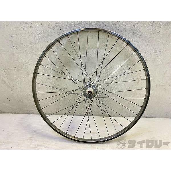 憧れの ホイール 26インチ 650c ブリジストン フロントホイール 6V-2.4W 26×1 W O 中古 萬古焼 角 ロング 皿 イラボ南蛮 63-41