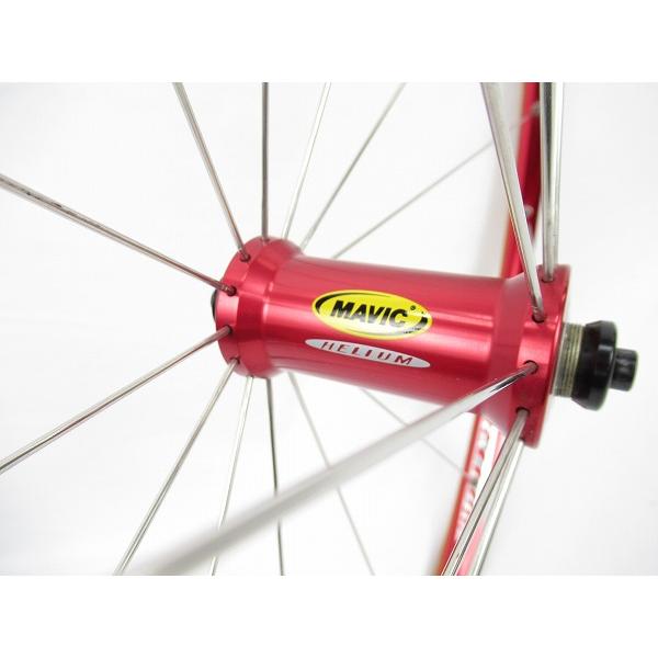 ホイール 700C マビック 【SALE】フロントホイール HELIUM レッド