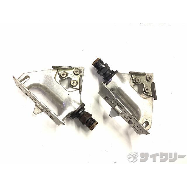 ペダル トゥクリップペダル シマノ PD-A550 シルバー - 中古
