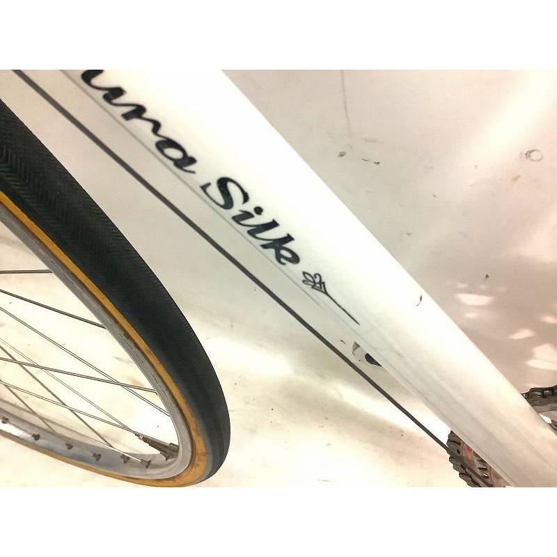 ★稀少品★片倉シルク　昭和レトロ　サイクリング　クロモリフレーム　2×5speed　ダブルレバー ロードバイク 片倉シルク R2 クロモリロード 1970年代 中古