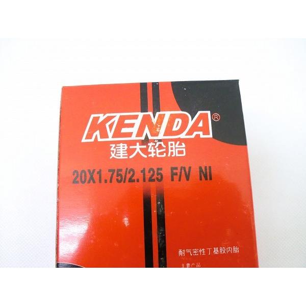 KENDA 20インチ 交換用タイヤ・チューブ 仏式 20 x1.75 2本組 チューブ 20インチ以下 ケンダ 20×1.75-2.125 仏式/バルブ長30mm