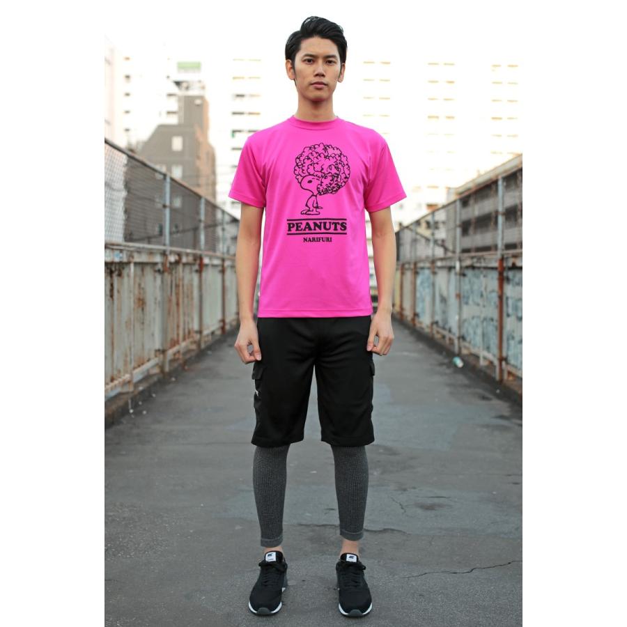 narifuri × PEANUTS :Dry T-shirt （PINK） ドライTシャツ｜cycracy｜05