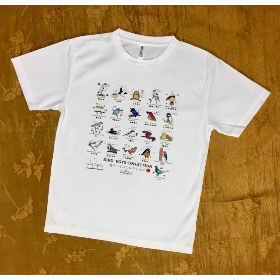 【野鳥Tシャツ】鳥ボーイズコレクションTシャツ《野鳥図鑑Tシャツ》名前や鳴き声も覚えられる♪ |  | 01