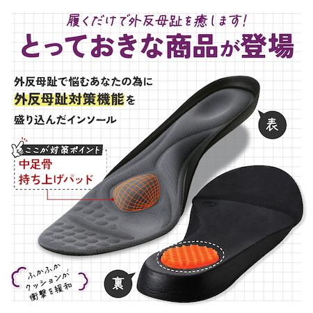 外反母趾 中敷 がいはんプレミアムインソール【サイズ：S、M、L】お