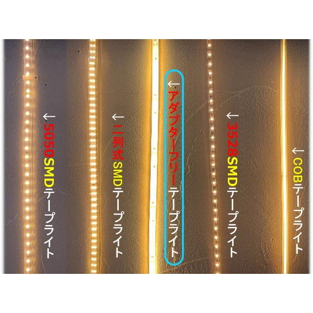 LEDテープライト アダプターフリー コンセントプラグ付 AC100V 2.5M