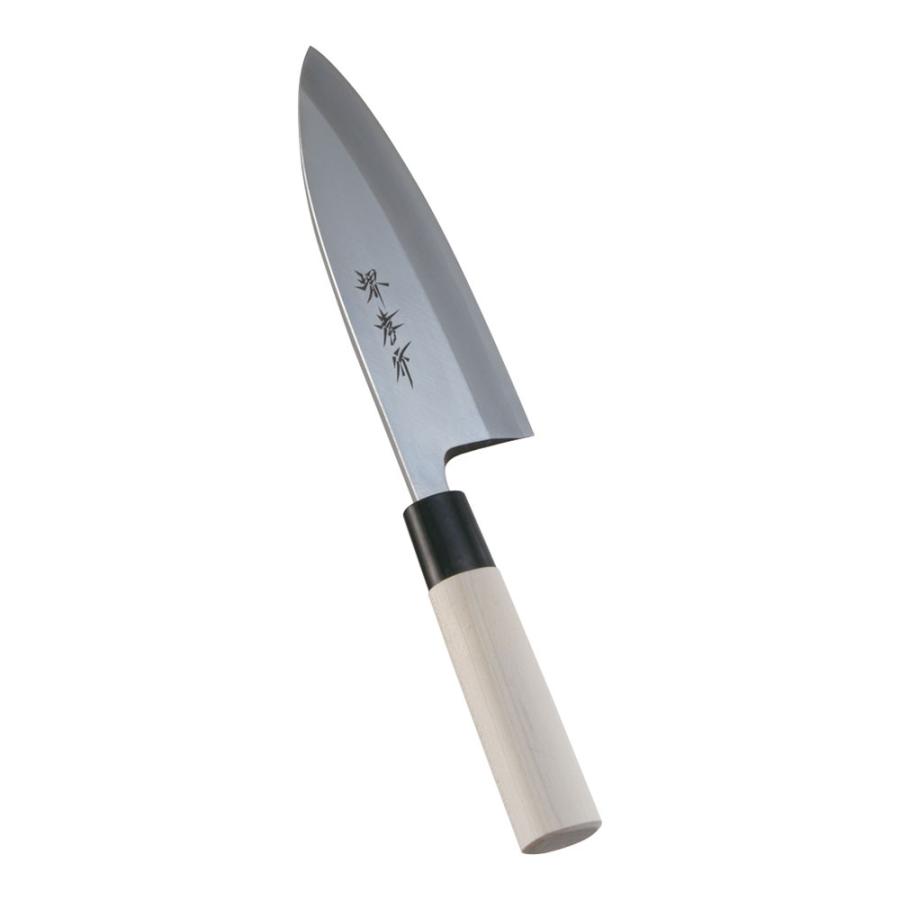 特上 堺孝行 別誂 別上 本霞研 鎌形薄刃包丁 210mm 青木刃物製作所謹製