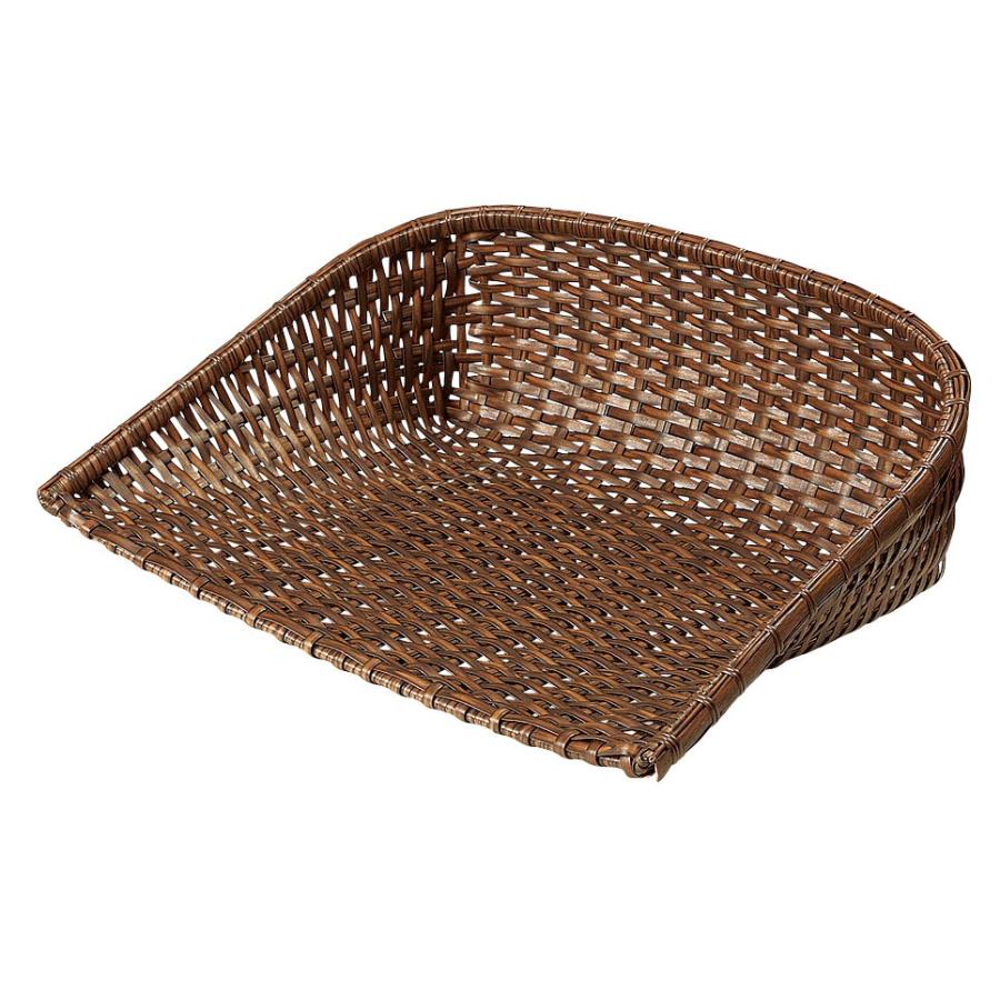 樹脂箕 茶 特大 91−051B 9-2172-0901