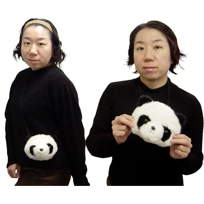 パンダふわふわフェイスポシェット : pan104 : 中貿長崎ヤフー店 